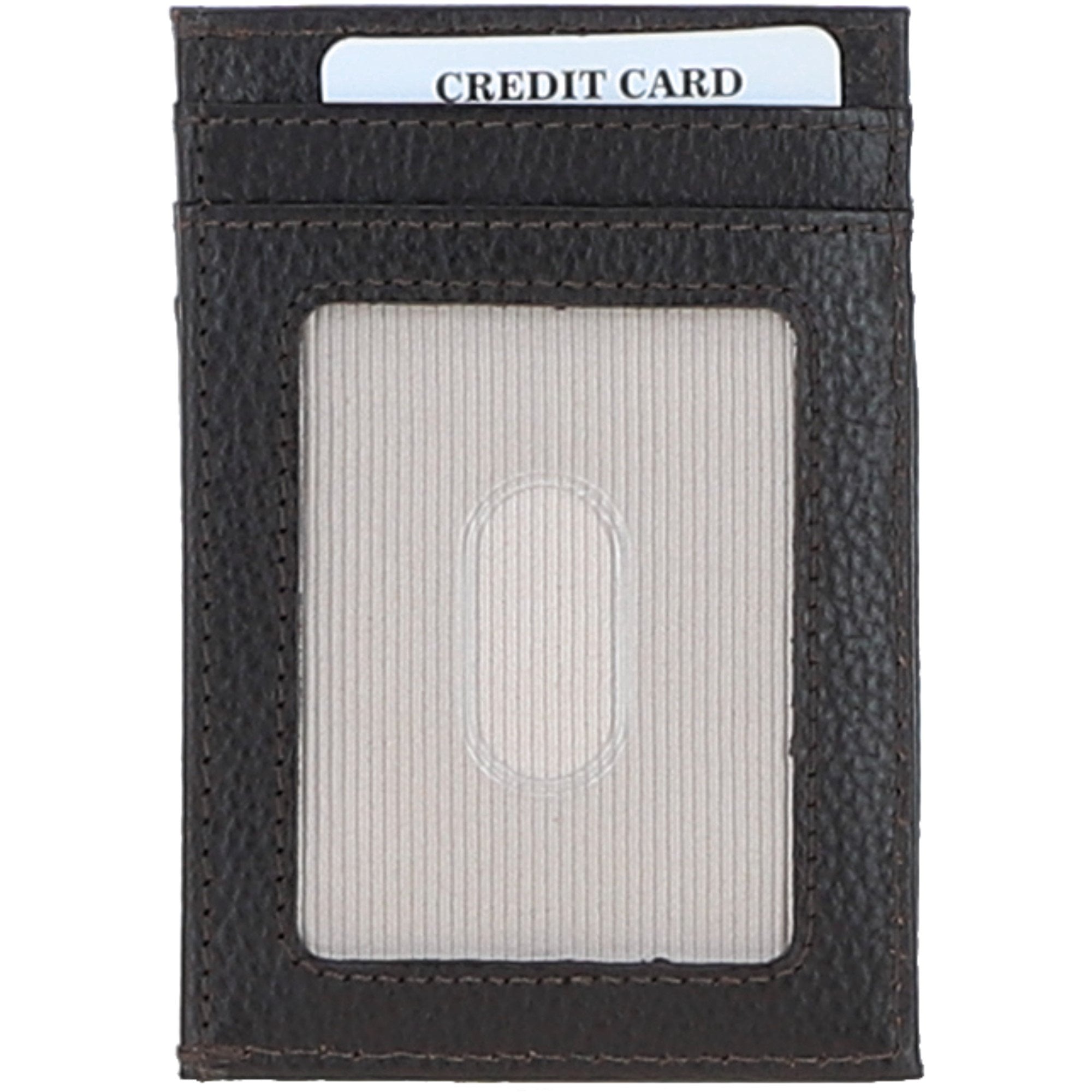 Ashwood Leather & Harris Tweed® Cloth Stylish Flat Card Holder Brown/Mcload: TW-52-01-BM