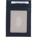 Ashwood Leather & Harris Tweed® Cloth Stylish Flat Card Holder Navy/Pink: TW-52-06-NP