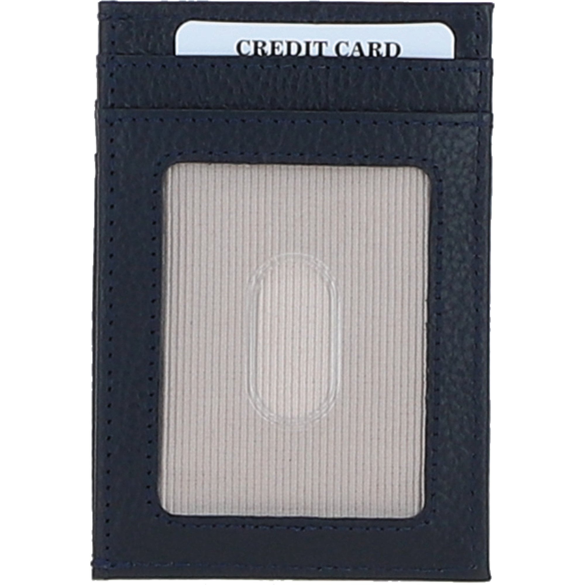 Ashwood Leather & Harris Tweed® Cloth Stylish Flat Card Holder Navy/Pink: TW-52-06-NP