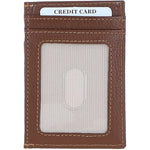 Ashwood Leather & Harris Tweed® Cloth Stylish Flat Card Holder Tan/Watch: TW-52-04-TW