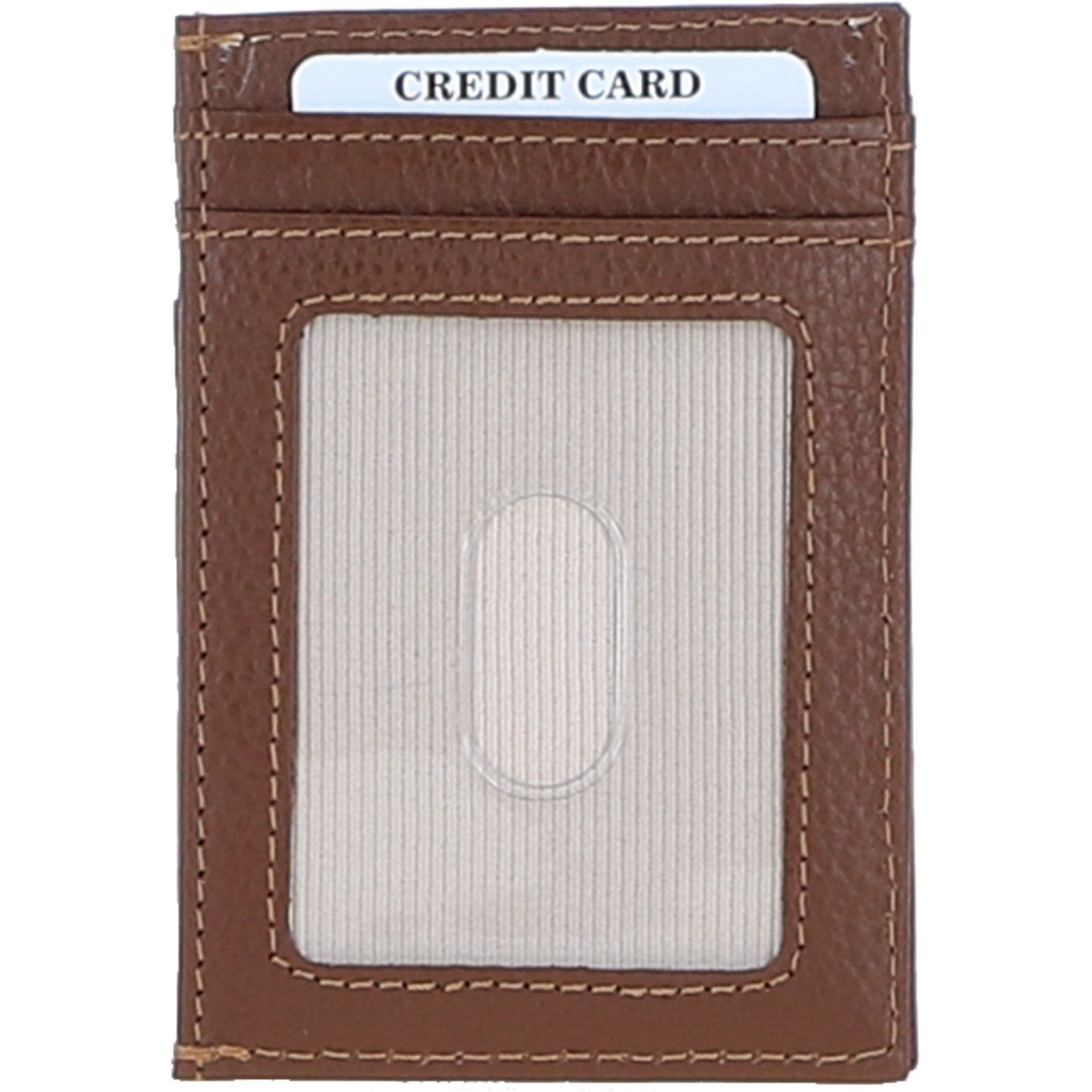 Ashwood Leather & Harris Tweed® Cloth Stylish Flat Card Holder Tan/Watch: TW-52-04-TW