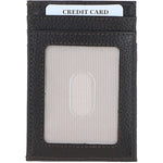 Ashwood Leather & Harris Tweed® Cloth Stylish Flat Card Holder Brown/Green: TW-52-09-BG