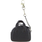 Ashwood Leather & Harris Tweed® Cloth Micro Handbag Keychain Brown/Mcload: TW-50-01-BM