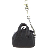 Ashwood Leather & Harris Tweed® Cloth Micro Handbag Keychain Brown/Mcload: TW-50-01-BM