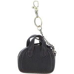 Ashwood Leather & Harris Tweed® Cloth Micro Handbag Keychain Brown/Green: TW-50-09-BG