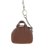 Ashwood Leather & Harris Tweed® Cloth Micro Handbag Keychain Tan/Watch: TW-50-04-TW