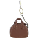 Ashwood Leather & Harris Tweed® Cloth Micro Handbag Keychain Tan/Watch: TW-50-04-TW