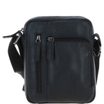 Compact Travel Messenger Bag with Multiple Zip Pockets and Adjustable Strap Black: MADRID