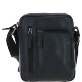 Compact Travel Messenger Bag with Multiple Zip Pockets and Adjustable Strap Black: MADRID