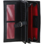 Ashwood Leather Women's Medium Sleek Purse Black: S-41