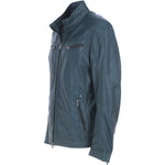 Ashwood Leather Men’s Multi-Zip Biker Jacket Charcoal Green: Ronai