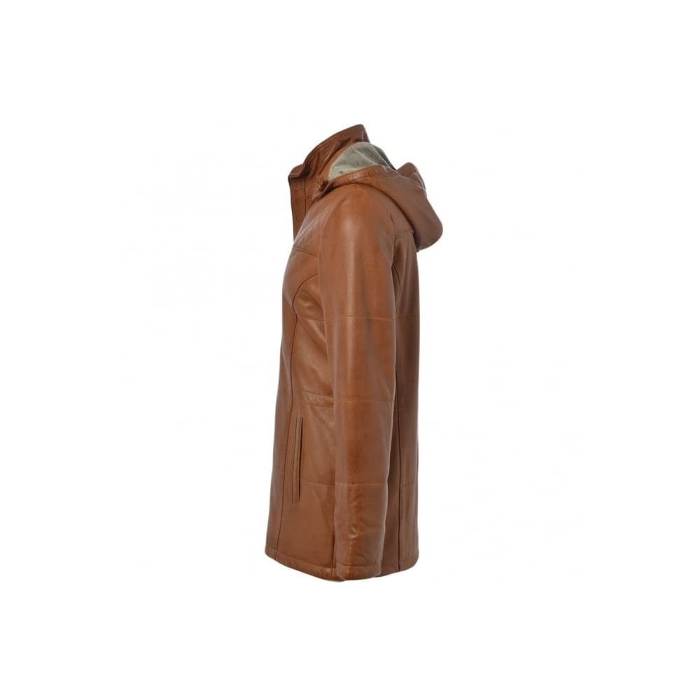 Leather Jacket Cognac/ddy: AWL-706