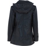 Ashwood Genuine Leather Coat with Detachable Hood Black: AWL-709