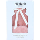 Fenland England Sheepskin 2 Litre Hot Water Bottle & Eye Mask Set Rosa: FF-GS