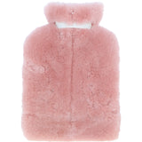 Fenland England Sheepskin 2 Litre Hot Water Bottle & Eye Mask Set Rosa: FF-GS