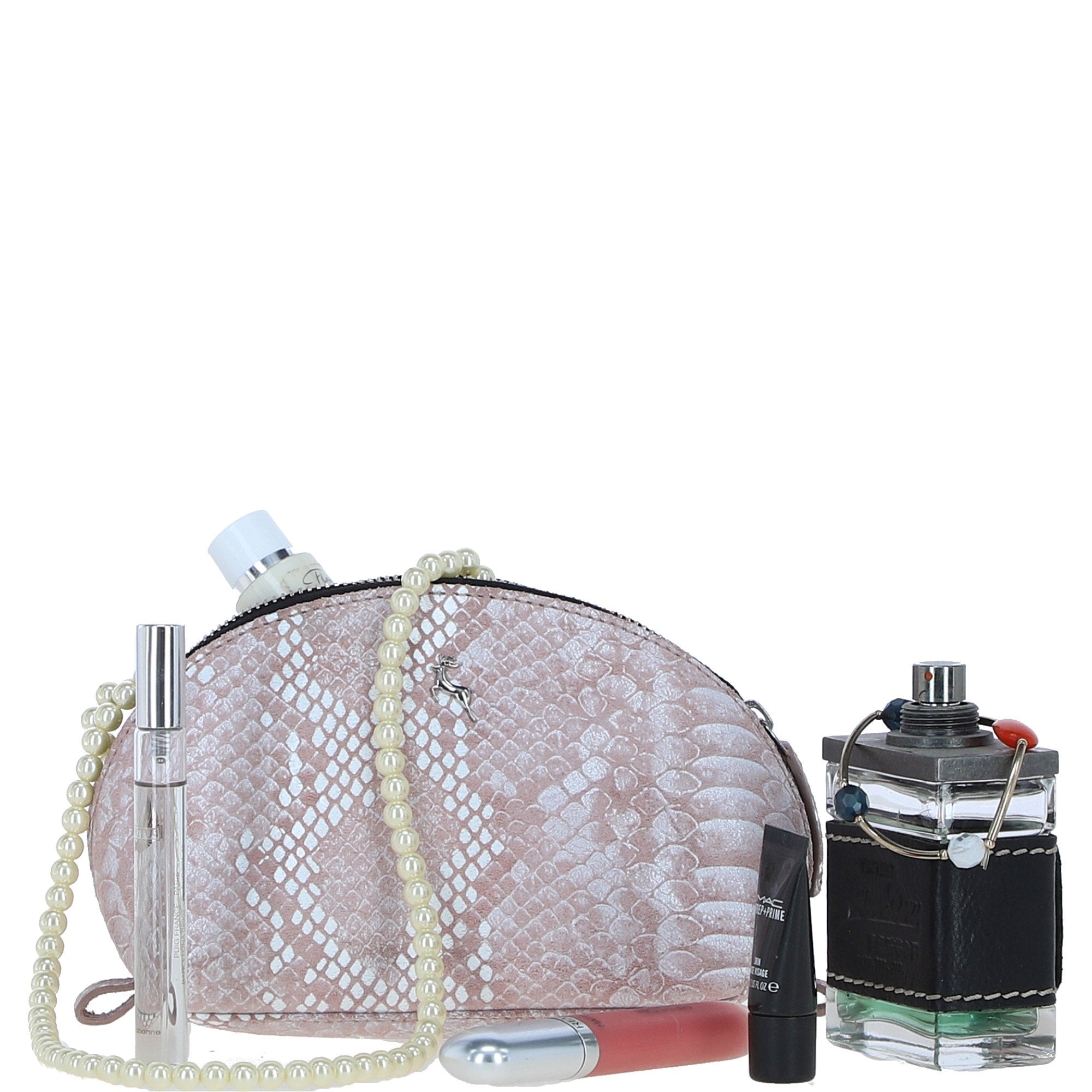 Ashwood Leather Make-Up Bag Blush Pink : PHILIPPA
