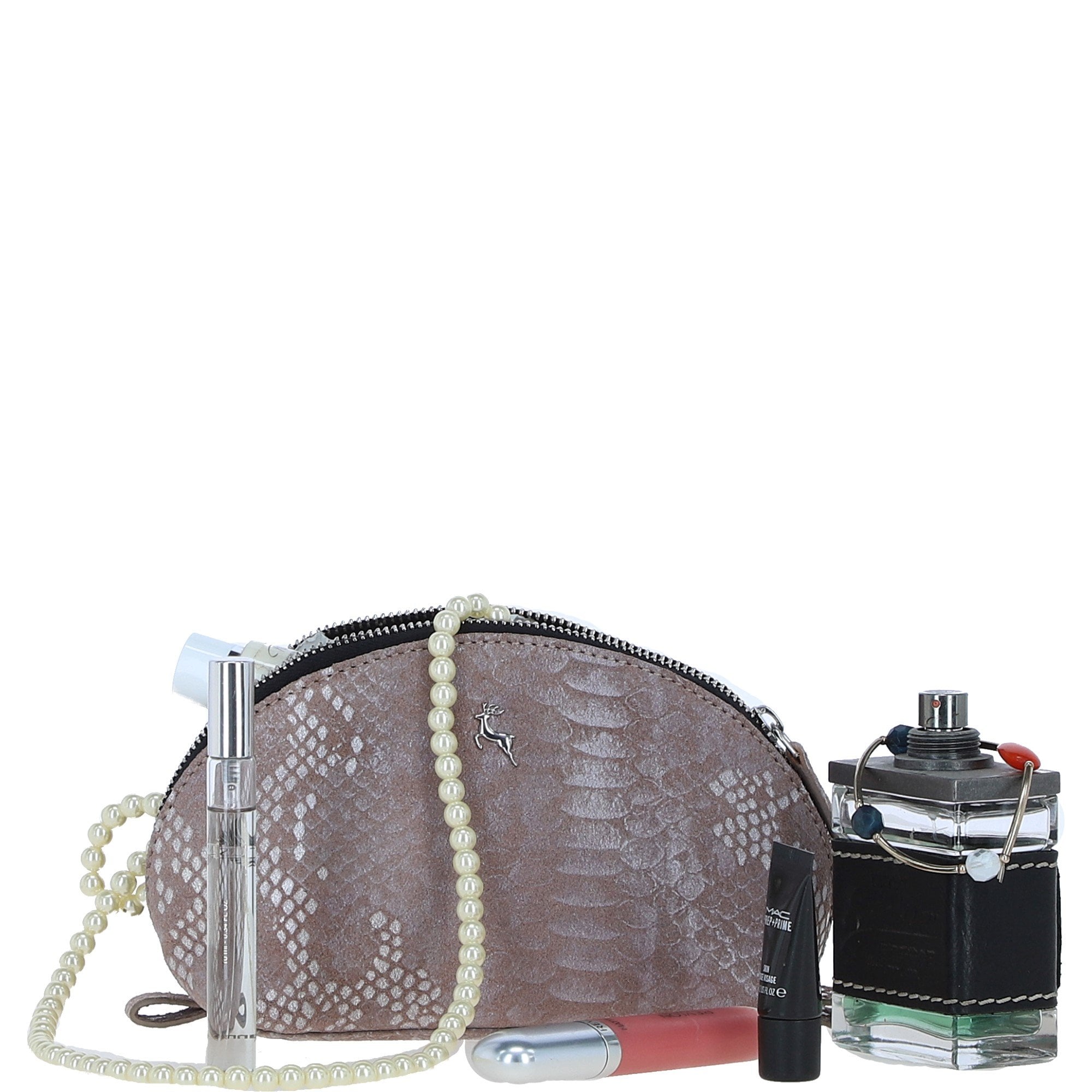 Ashwood Leather Make-Up Bag Mushroom : PHILIPPA