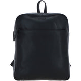 Real Leather Backpack with Multiple Pockets Black: TOKYO