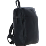 Real Leather Backpack with Multiple Pockets Black: TOKYO