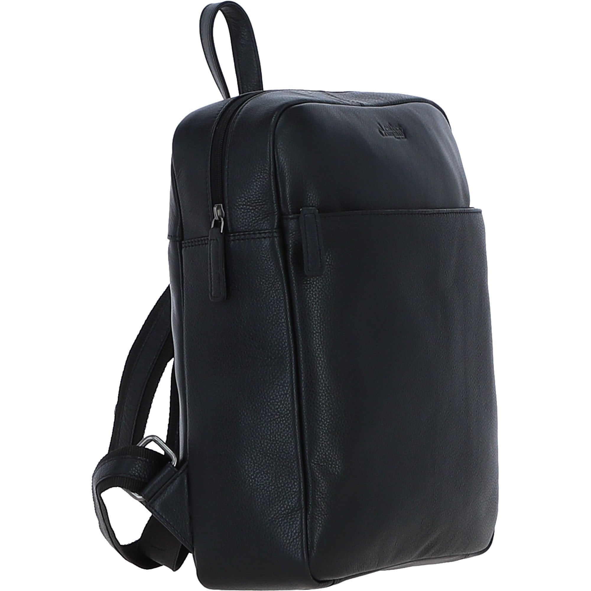 Real Leather Backpack with Multiple Pockets Black: TOKYO