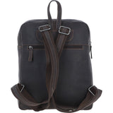Real Leather Backpack with Multiple Pockets Brown: TOKYO