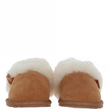 Women's Classic Suede Sheepskin Slippers Tan: Pippa