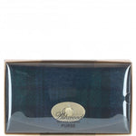 Exquisite Ashwood Leather & Harris Tweed® Cloth Twist-Lock Purse Black/Watch: TW-11-03-BW