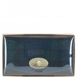 Exquisite Ashwood Leather & Harris Tweed® Cloth Twist-Lock Purse Black/Watch: TW-11-03-BW