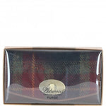 Exquisite Ashwood Leather & Harris Tweed® Cloth Twist-Lock Purse Tan/Green/Red: TW-11-08-TR