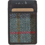 Ashwood Leather & Harris Tweed® Cloth Card Holder Brown/Mcload: TW-15-01-BM