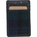 Ashwood Leather & Harris Tweed® Cloth Card Holder Black/Watch: TW-15-03-BW