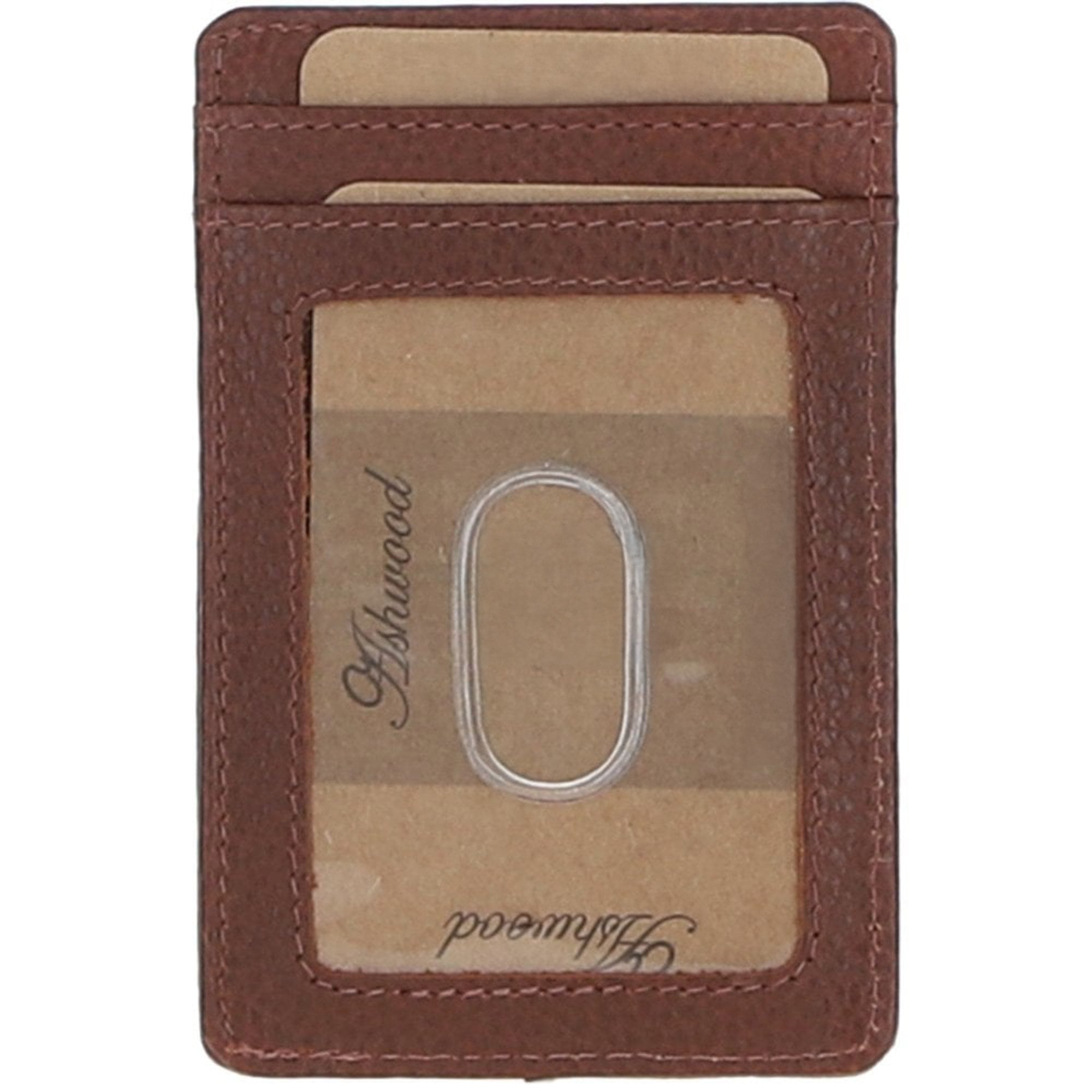 Ashwood Leather & Harris Tweed® Cloth Card Holder Tan/LT Blue: TW-15-05-TB