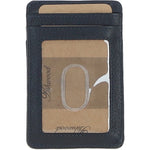 Ashwood Leather & Harris Tweed® Cloth Card Holder Navy/Pink: TW-15-06-NP