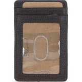 Ashwood Leather & Harris Tweed® Cloth Card Holder Brown/Green: TW-15-09-BG