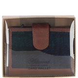 Ashwood Leather & Harris Tweed® Cloth RFID Secure Wallet Tan/Watch: TW-16-04-TW