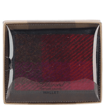 Versatile Ashwood Leather & Harris Tweed® Cloth RFID Secure Wallet Navy/Pink: TW-17-06-NP