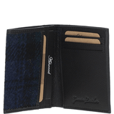 Versatile Ashwood Leather & Harris Tweed® Cloth RFID Secure Wallet Black/Watch: TW-17-03-BW