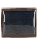Versatile Ashwood Leather & Harris Tweed® Cloth RFID Secure Wallet Black/Watch: TW-17-03-BW