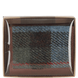 Versatile Ashwood Leather & Harris Tweed® Cloth RFID Secure Wallet Tan/Mcload: TW-17-02-TM