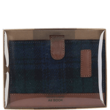 Ashwood Leather & Harris Tweed® Cloth A6 Notebook Tan/Watch: TW-18-04-TW