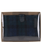 Ashwood Leather & Harris Tweed® Cloth A5 Notebook Black/Watch: TW-19-03-BW