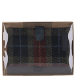 Ashwood Leather & Harris Tweed® Cloth A5 Notebook Black/Green/Red: TW-19-07-BR