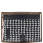 Ashwood Leather & Harris Tweed® Cloth A5 Notebook Black/White: TW-19-012-BW
