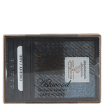 Ashwood Leather & Harris Tweed® Cloth Stylish Flat Card Holder Brown/Mcload: TW-52-01-BM