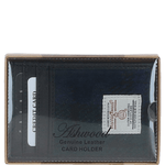 Ashwood Leather & Harris Tweed® Cloth Stylish Flat Card Holder Black/Watch: TW-52-03-BW