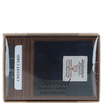 Ashwood Leather & Harris Tweed® Cloth Stylish Flat Card Holder Tan/Watch: TW-52-04-TW
