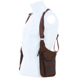 Fenland England Trailmark Chest Utility Pouch Set Brandy/green: FEN-761