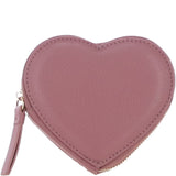 Elegant Heart-Shaped RFID Leather Keyring Purse Rose: Y-71