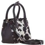 Brampton London Hair-On Leather Mini Crossbody Handbag Brown: 24-016/H