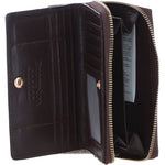 Brampton London Hair-On Leather RFID Zip-Around Purse Brown: P-28/H
